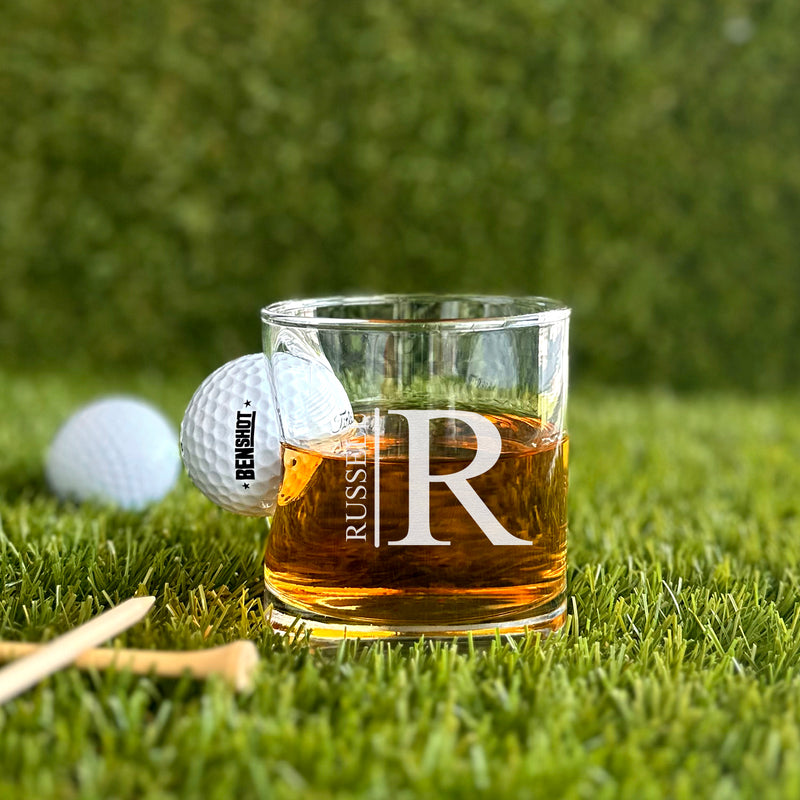 8 oz. Personalized Golf Ball Lowball