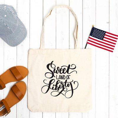 Personalized Patriotic Tote Bags