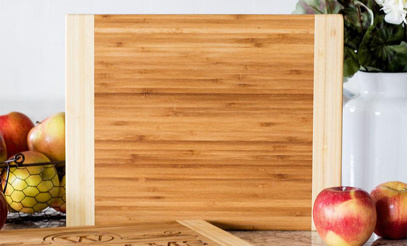 Personalized Bamboo Cutting Board 6x8 (Two Tone) - Modern Collection