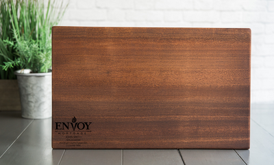 Envoy - Personalized Beautiful Large 11x17 Mahogany Boards