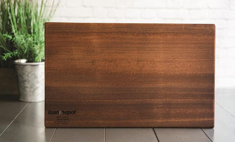 loanDepot - Personalized Beautiful Large 11x17 Mahogany Boards