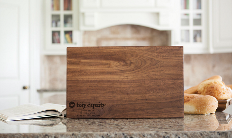 Bay Equity - Personalized 11x17 Walnut Cutting Board