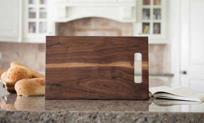First Colony Mortgage Personalized 11x17 Walnut Cutting Board