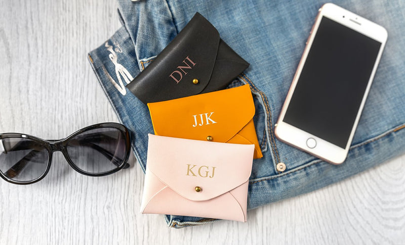 Personalized Vegan Leather Small Wallets