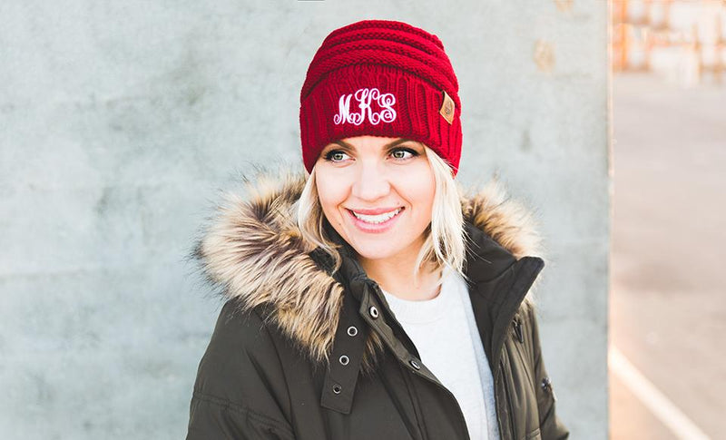 Adult Personalized Beanie Hats