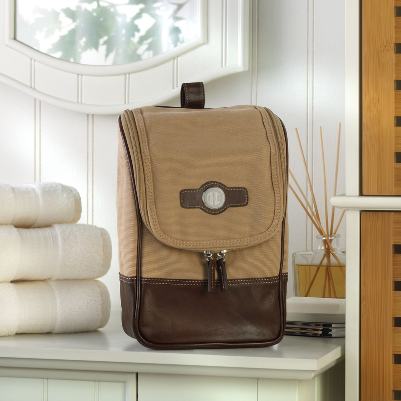 Personalized Hanging Canvas Toiletry Bag