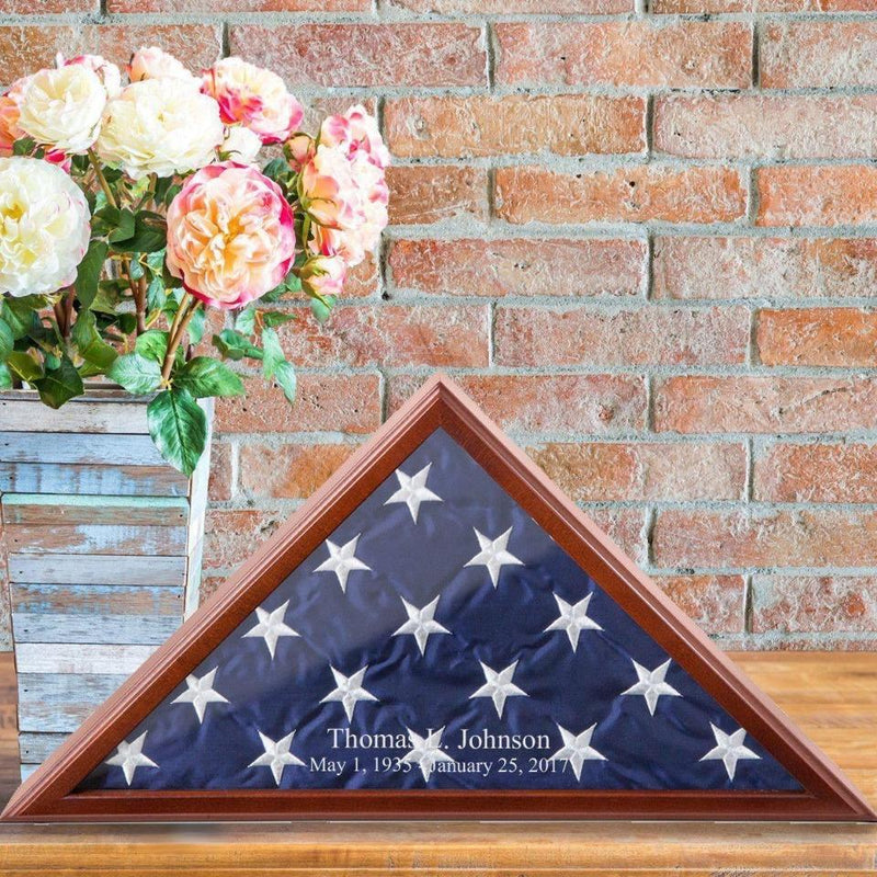 Personalized Flag Display Case