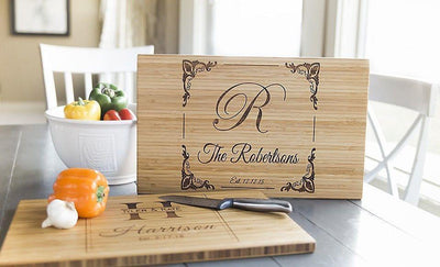 Personalized Bamboo Cutting Board 11x17 - 12 Designs!