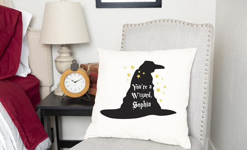 Personalized Wizard Throw Pillow Covers