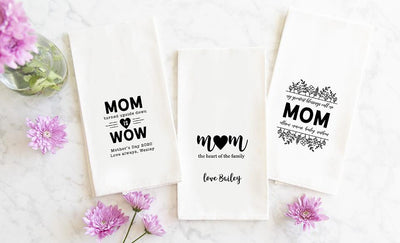Personalized Tea Towels for Mom