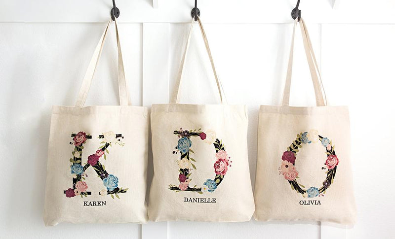 Monogrammed Tote Bags