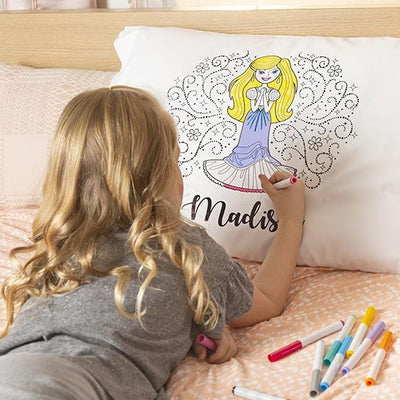 Personalized Princess Coloring Pillowcases