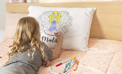 Corporate | Personalized Princess Coloring Pillowcases