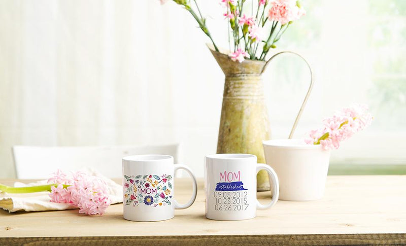 Personalized Mom Life Mugs