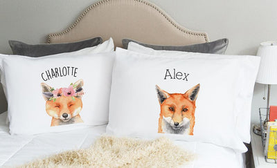 Personalized Woodland Animal Pillowcases