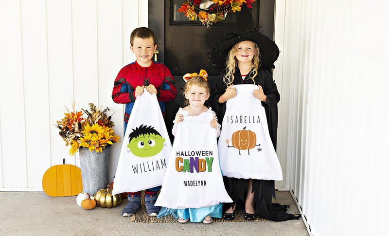 Spook-tacular Personalized Halloween Pillowcase Trick-or-Treat Bags