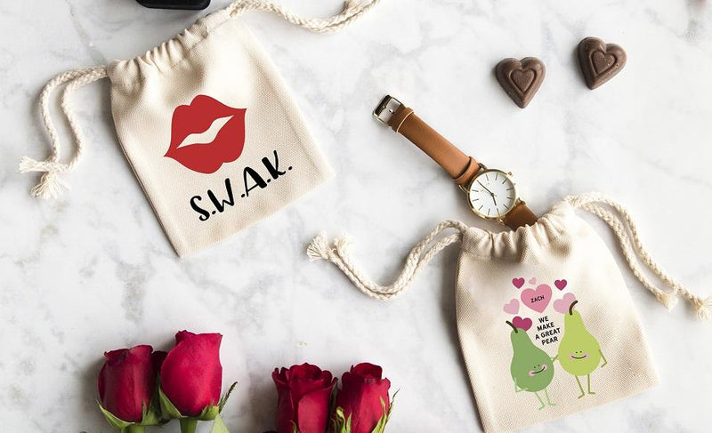 Personalized Love Themed Small Gift Bags