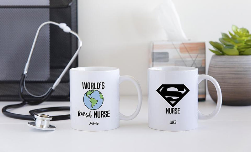 Personalized Super Nurse Mugs