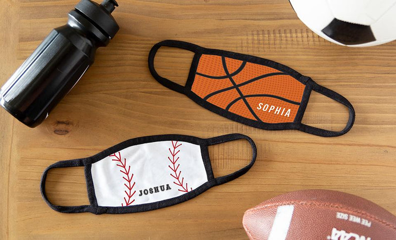 Personalized Sports Face Coverings for Children and Adults