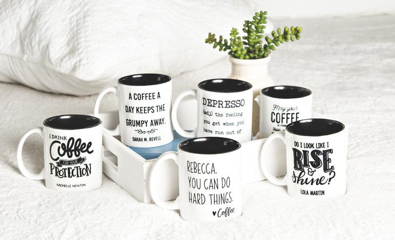 Love My Caffeine Personalized Coffee Mugs