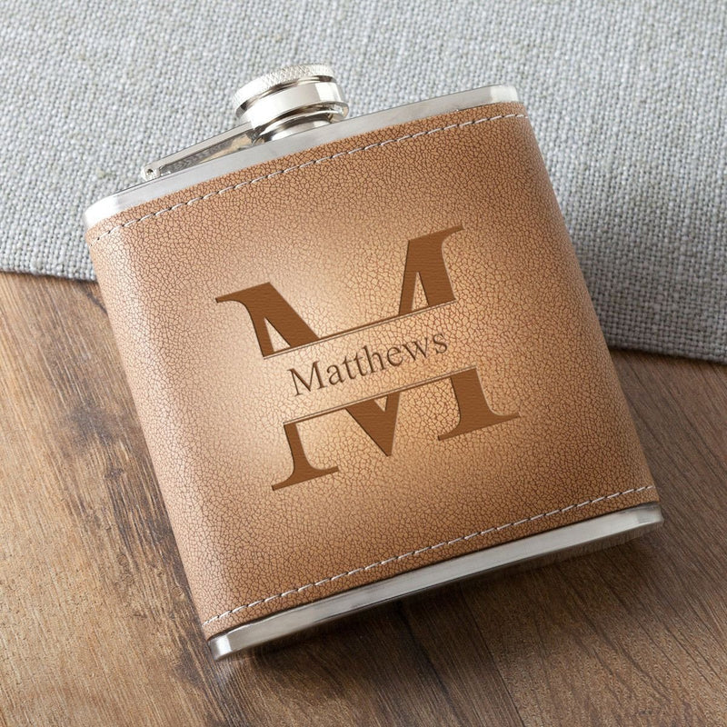 Personalized Flasks - Durango - Leather - 6 oz.