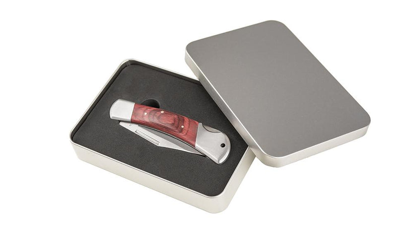 Personalized Yukon Wood Handle Pocket Knife
