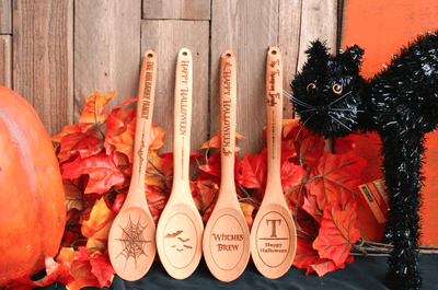 Personalized Haunted Halloween Spoons