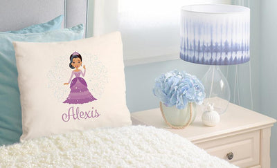 Personalized Princess Throw Pillow Covers