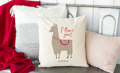 Personalized Love-Themed Throw Pillow Covers
