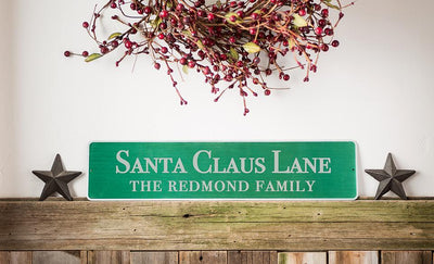 Personalized Holiday Aluminum Street Signs