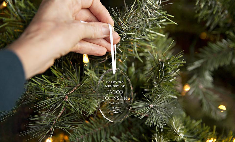 Personalized Oval-Shaped Crystal Ornaments