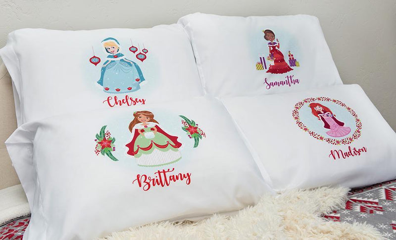 Personalized Christmas Princess Pillowcases