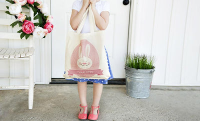 Personalized Easter Tote Bags