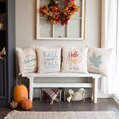 Personalized Fall Throw Pillow Covers