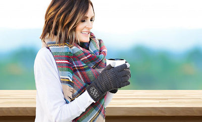 Personalized Monogrammed Knit Gloves