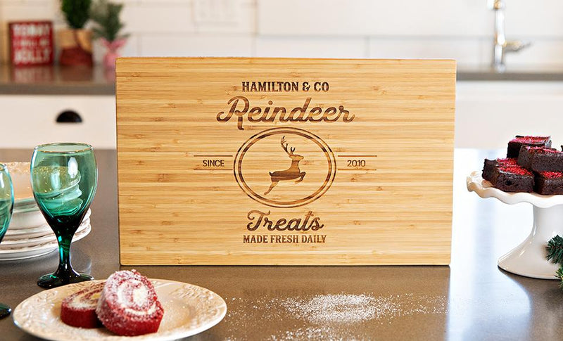 Corporate | Personalized 11x17 Christmas Bamboo Cutting Boards