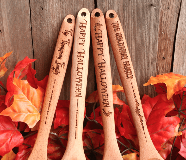 Personalized Haunted Halloween Spoons