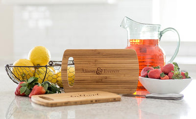 Personalized Small Easy Carry Cutting Board – Modern Collection