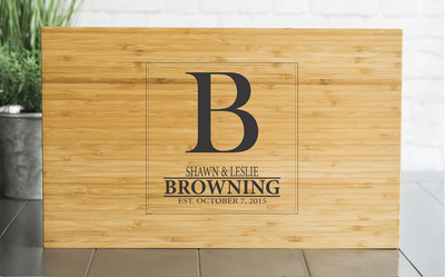 Personalized Bamboo Cutting Board 11x17 - 12 Designs!