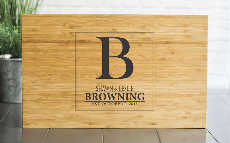 Personalized Bamboo Cutting Board 11x17 - 12 Designs!