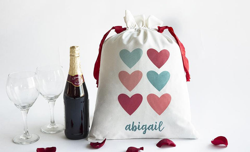 Personalized Love Themed Large Gift Bags