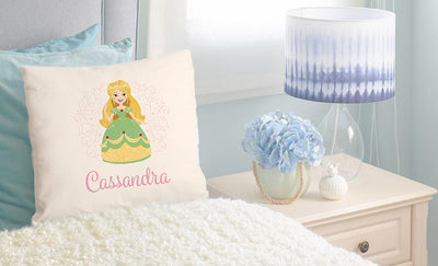 Personalized Princess Throw Pillow Covers