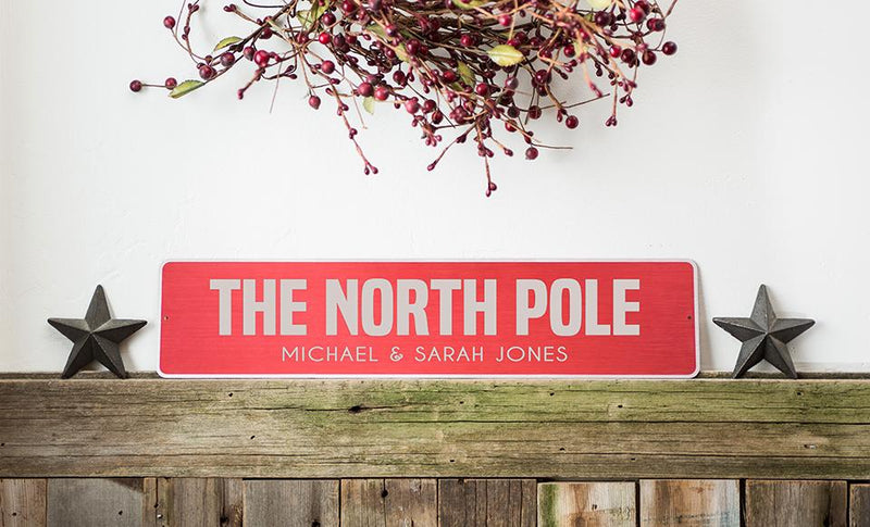 Personalized Holiday Aluminum Street Signs