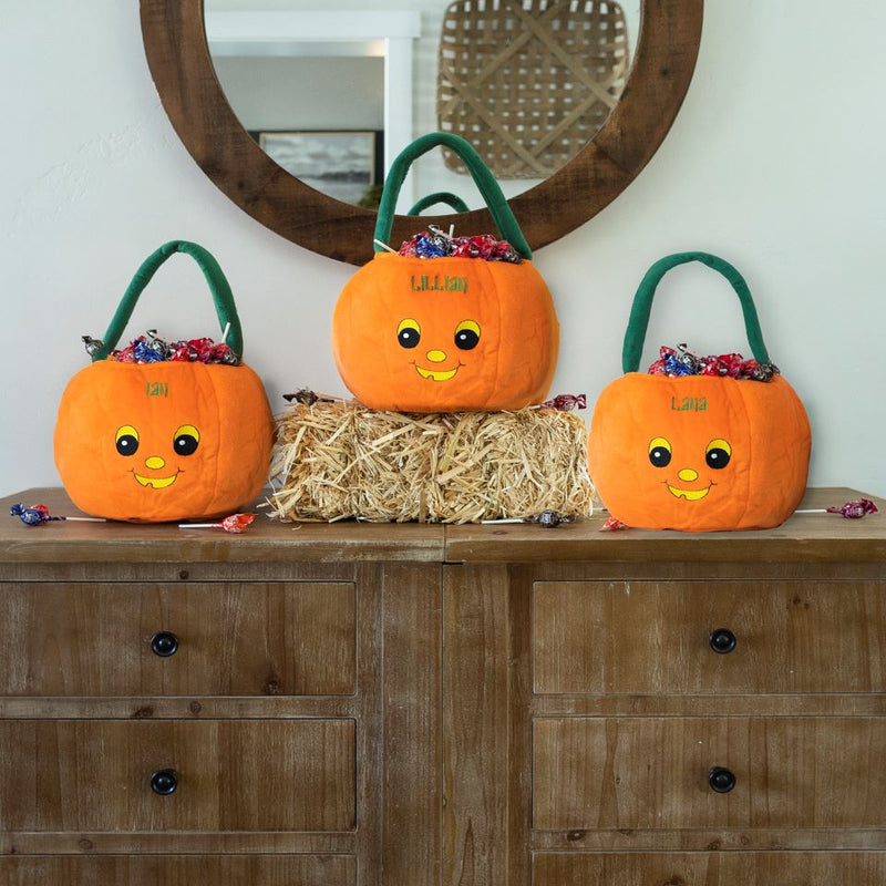 Personalized Pumpkin Trick or Treat Bag