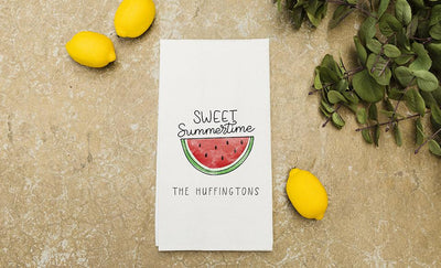 Personalized Summertime Tea Towels