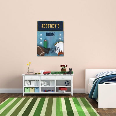 Personalized Sports Canvas Sign – 18x24