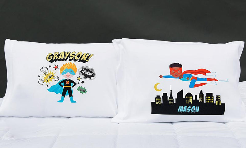 Personalized Boy Superhero Pillowcases