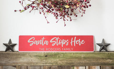 Personalized Holiday Aluminum Street Signs
