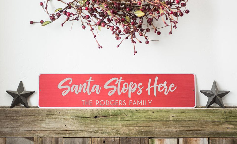 Personalized Holiday Aluminum Street Signs