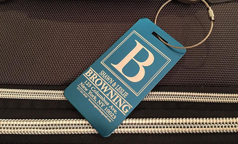 Personalized Aluminum Luggage Tags Qualtry